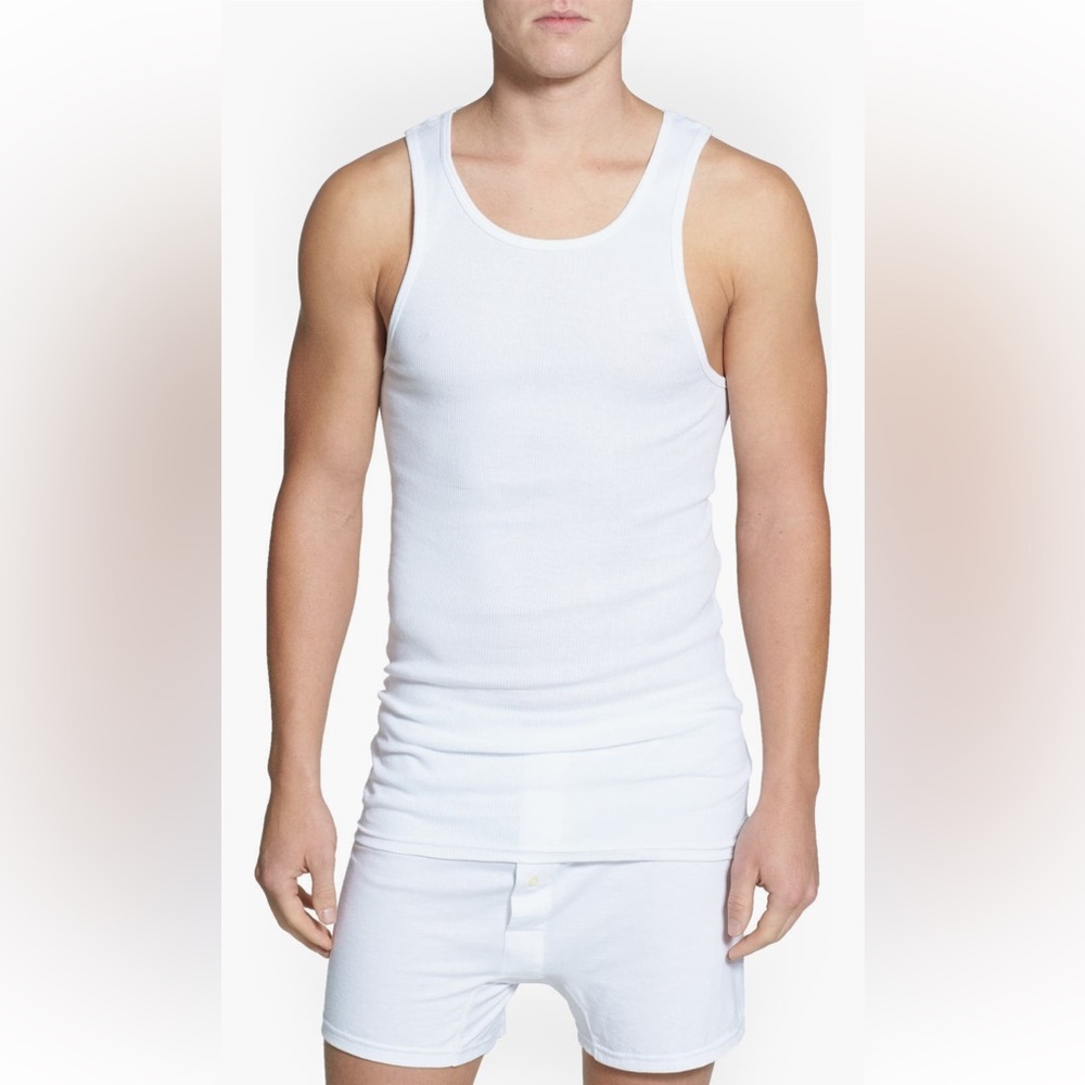 Nordstrom NIB 4-Pack Supima Cotton Athletic Tanks. Size Small.